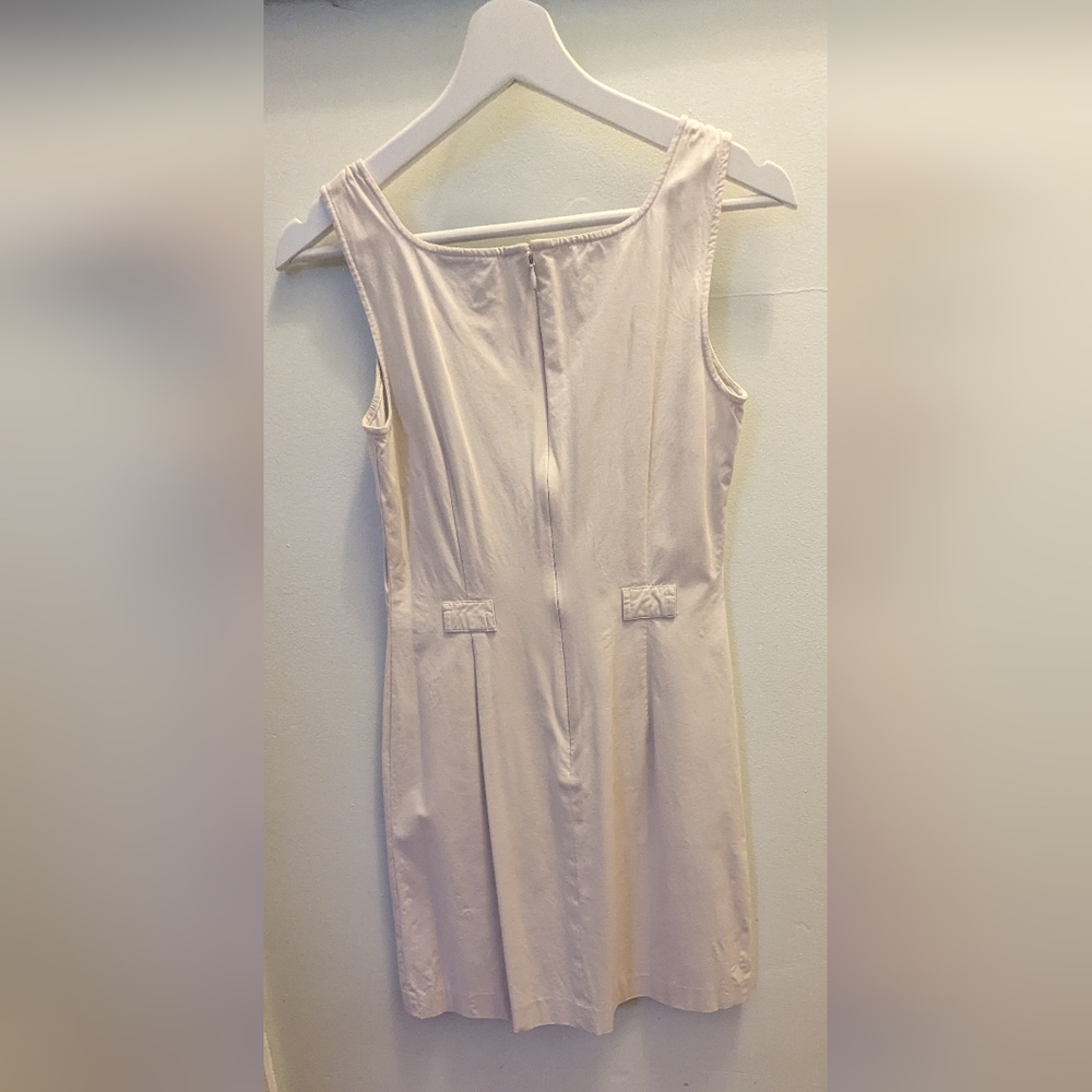 Vintage Ann Taylor Women's Stretch Classic Mini Sleeveless Belted Dress. Size 2P - Picture 9 of 11